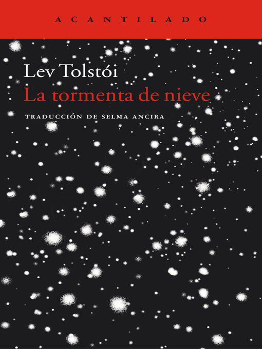 Title details for La tormenta de nieve by Lev Tolstói - Available